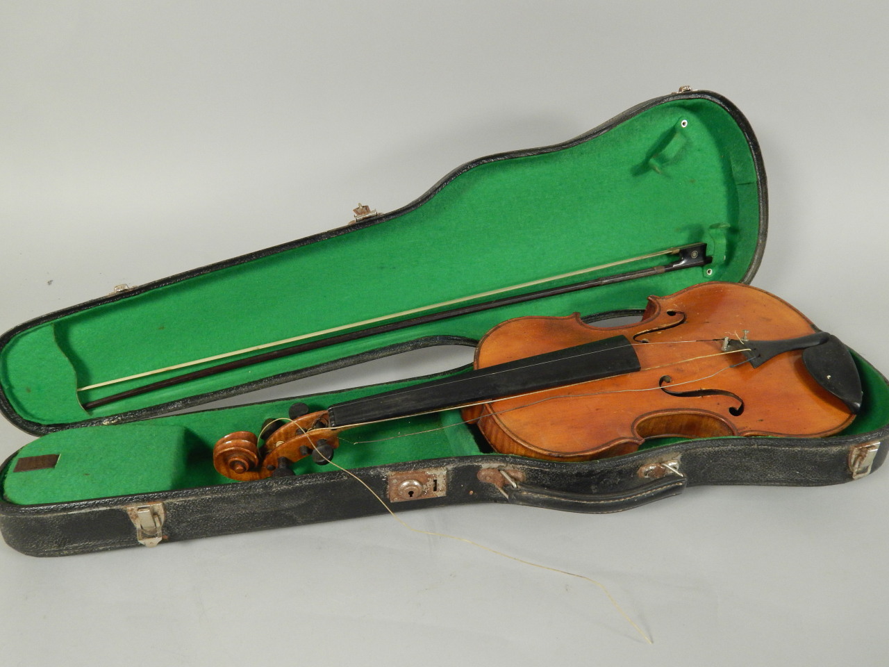 Appraisal: A late thC early thC violin with a one piece