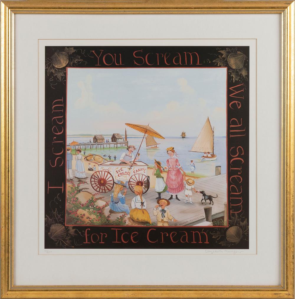 Appraisal: ELIZABETH MUMFORD MASSACHUSETTS - I SCREAM YOU SCREAM WE ALL