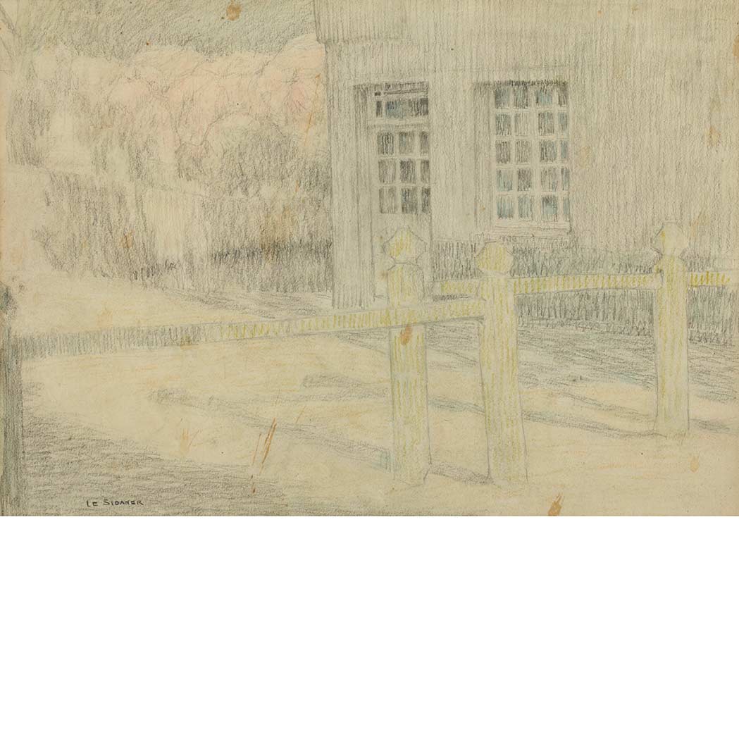 Appraisal: Henri Le Sidaner French - La Barriere Gerberoy Signed Le