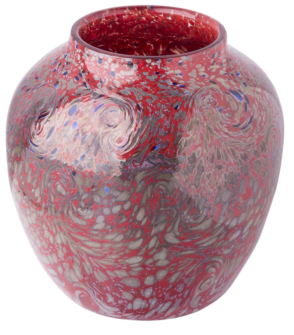 Appraisal: JOHN MONCRIEFF LTD PERTH MONART 'PAISLEY PATTERN' GLASS VASE CIRCA