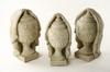 Appraisal: FINIALS - Lot of three early th C carved marble