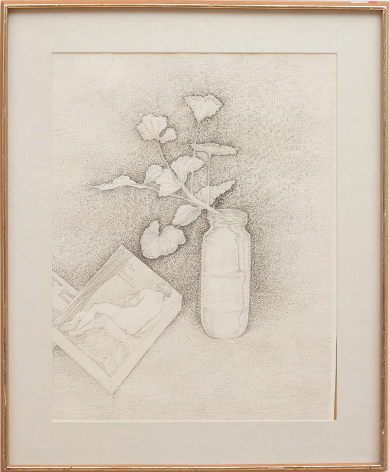 Appraisal: GREGORY MASUROVSKY - GERANIUM LEAVES AND POCKET BOOKS Ink on