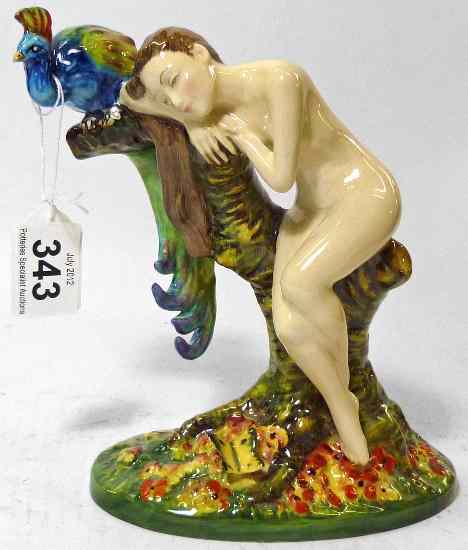 Appraisal: Carltonware Figure Carlton Girl Bird of Paradise height cm