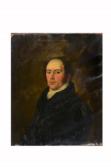 Appraisal: ENGLISH SCHOOL EARLY TH CENTURY Portrait of a gentleman half-length