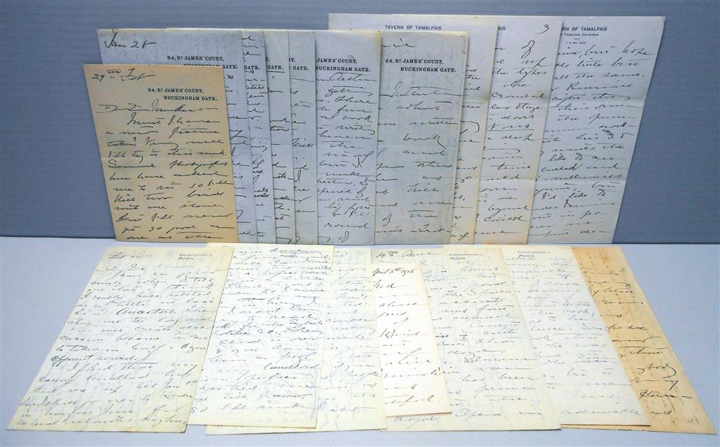 Appraisal: ATHERTON GERTRUDE Small archive of Autograph Letters Signed in full