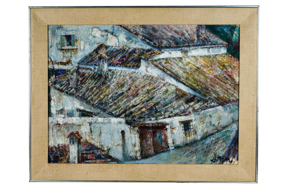 Appraisal: KERO ANTOYAN - ROOFS OF SAINT PAUL watercolor on paper