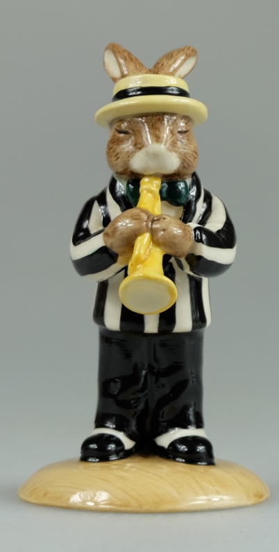 Appraisal: Bunnykins Trumpet Player Black and White Colourway Ltd Edt Commemorating