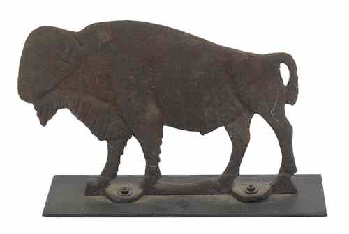 Appraisal: Cast iron buffalo mill weight th c h w