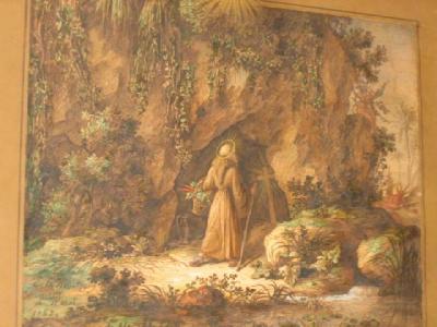 Appraisal: ELIE-HONORE MONTGOMERY Saint at a Grotto signed and dated inscribed