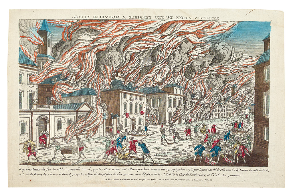 Appraisal: AMERICAN REVOLUTION-- Habermann Francois X engraver Representation du Feu Terrible