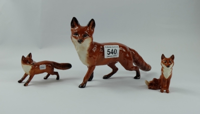 Appraisal: Beswick Fox Standing A Fox Standing and Fox Seated