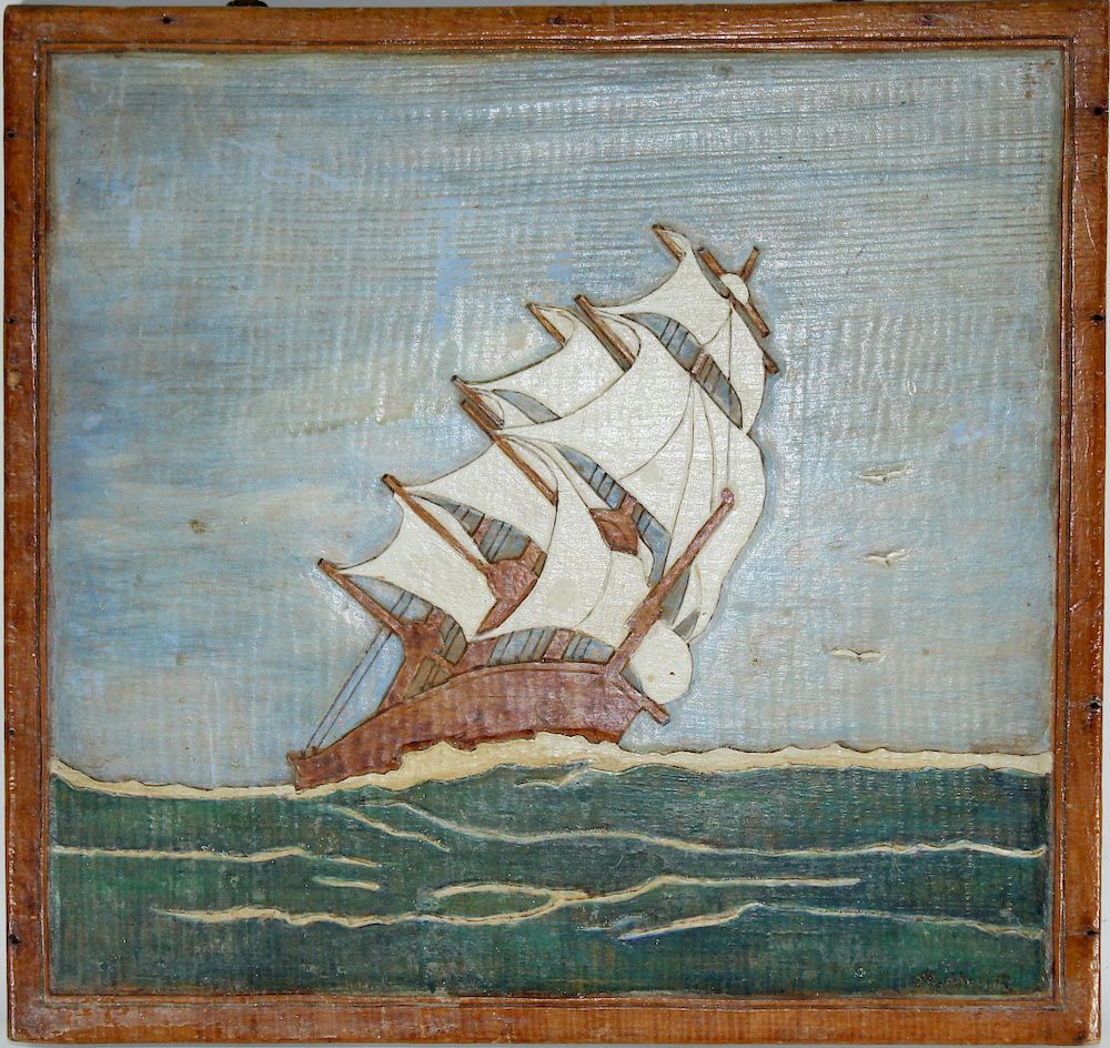 Appraisal: M Muir th C Clipper Ship in Rough Seas M