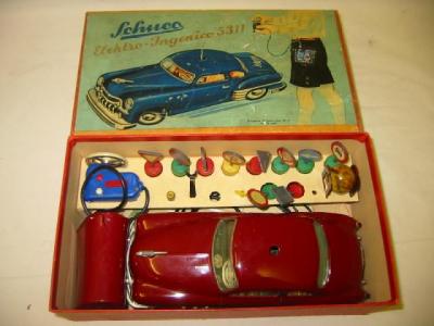 Appraisal: A Schuco Elektro-Ingenico remote controlled car tin plate with battery