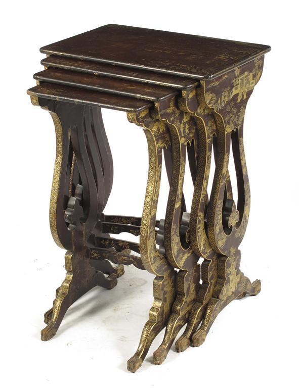 Appraisal: A quartetto nest of Chinese export tables