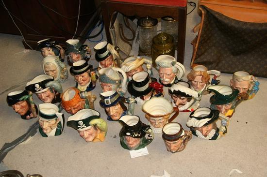 Appraisal: ROYAL DOULTON CHARACTER JUGS OF LITERARY CHARACTERS AND AUTHORS Including