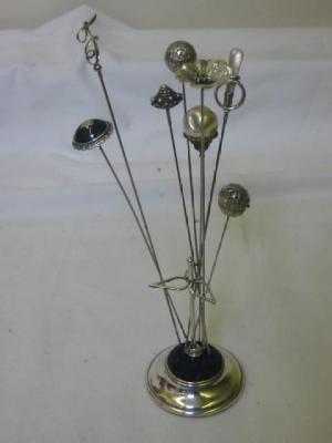 Appraisal: EIGHT VARIOUS HAT PINS including one modelled as a fly