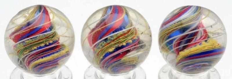 Appraisal: Lot of Same Cane Jelly Complex Core Swirl Marbles Includes