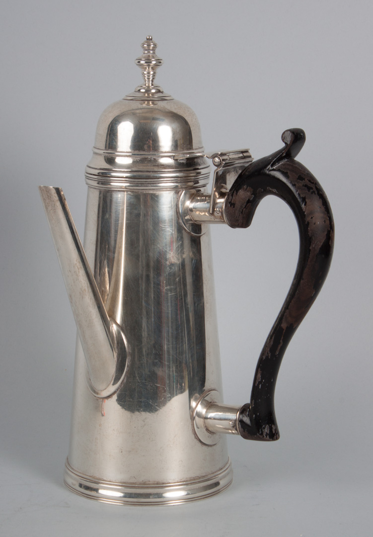 Appraisal: Stieff sterling silver lighthouse coffee pot with Williamsburg Restoration mark