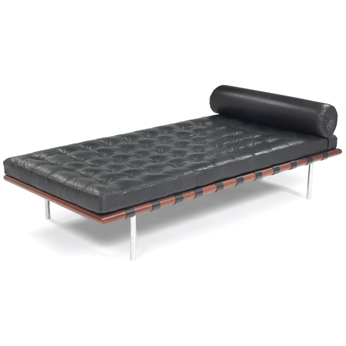 Appraisal: Style of Mies van der Rohe Barcelona daybed maker unknown