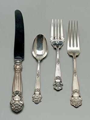 Appraisal: Towle Georgian sterling flatware pieces most without monograms oz T