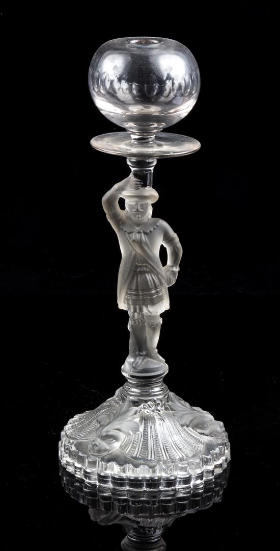 Appraisal: Sale Lot An American Glass Oil Lamp with a spherical