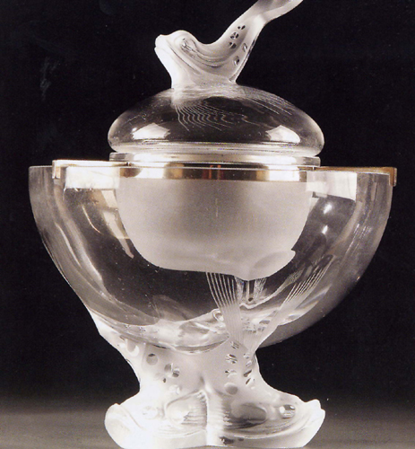 Appraisal: A LALIQUE FRANCE CRYSTAL COUPE IGOR nd half th century