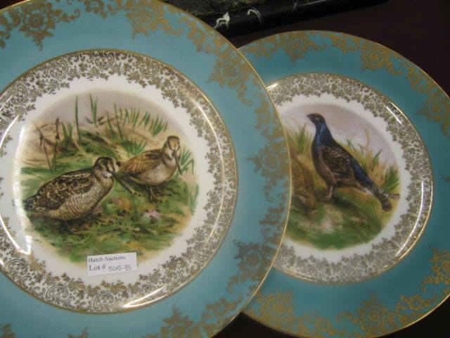 Appraisal: Pair of Bavarian Porcelain Game Plates