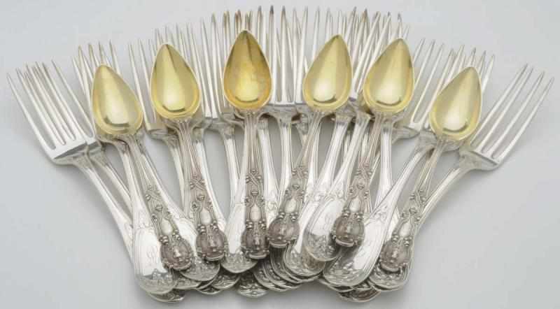 Appraisal: A Set of Six Tiffany Silver Fruit Spoons Others Renaissance