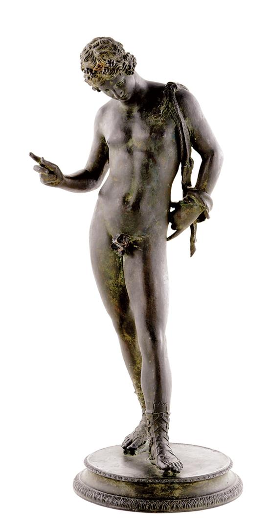 Appraisal: M Amodio Italian th century ADONIS bronze signed inscribed on