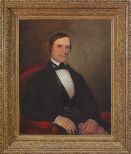 Appraisal: American School th Century Portrait of Stephen Collins Foster oil