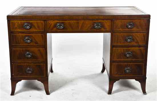 Appraisal: A George II Style Mahogany Desk William A Berkley having