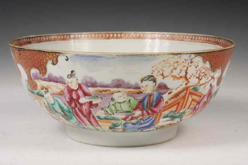 Appraisal: CHINESE PUNCH BOWL - Very Choice Chinese Porcelain Punch Bowl