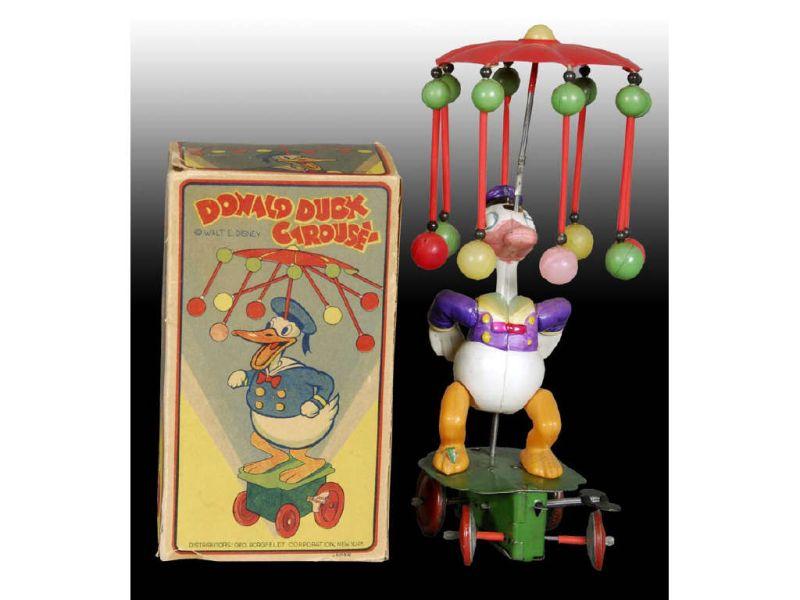 Appraisal: Walt Disney Celluloid Small Donald Duck Carousel w Description -