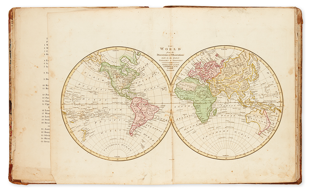 Appraisal: WILKINSON ROBERT Wilkinson's General Atlas of the World Decorative engraved