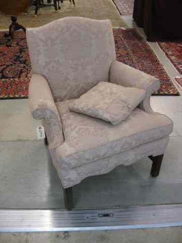 Appraisal: Silk Brocade Arm Chair