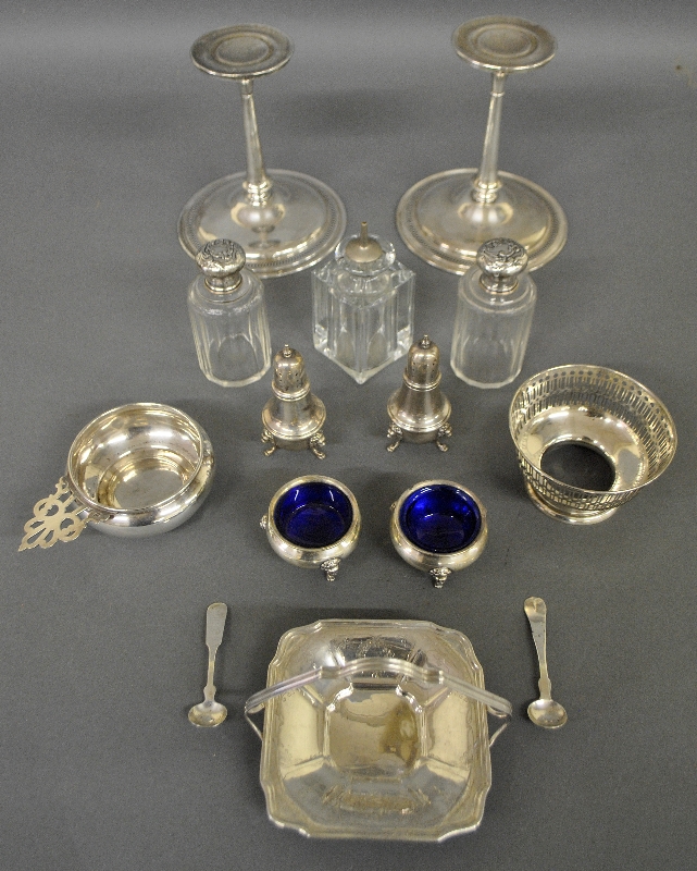 Appraisal: - Misc grouping of sterling silver incl weighted compotes h