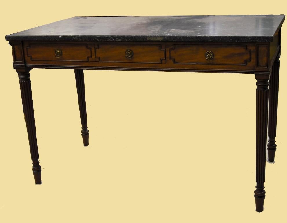 Appraisal: Early th century rectangular side table in the manner of