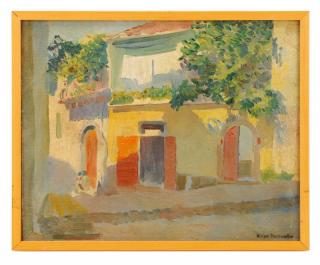 Appraisal: William Starkweather A Street in Siena William Starkweather Irish American