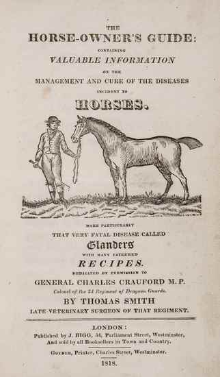 Appraisal: Smith Thomas The Horse-Owner's Guide the Management and Cure of