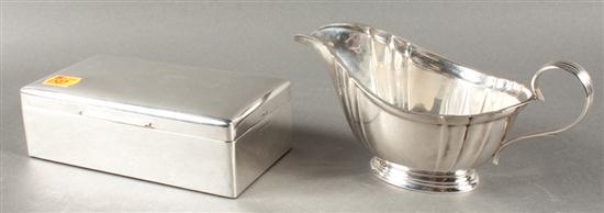 Appraisal: American sterling silver sauceboat in the Chippendale pattern Gorham dated