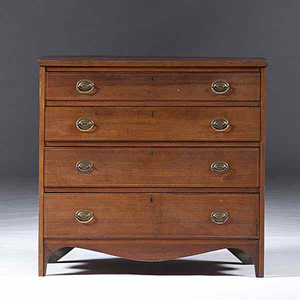 Appraisal: Kentucky Inlaid Chest of Drawers Kentucky ca - a chest