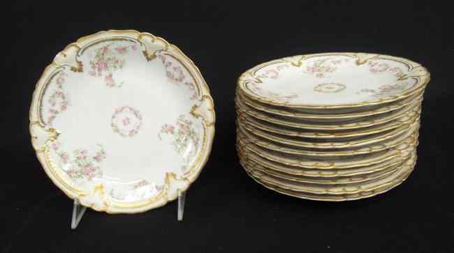 Appraisal: Set of early ''M Redon Limoges'' '' plates One has