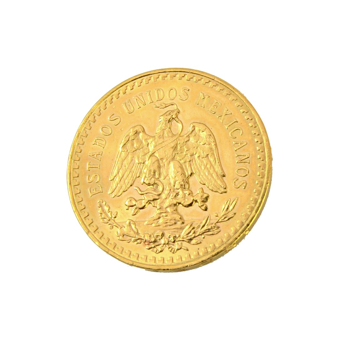 Appraisal: A Mexico gold fifty pesos