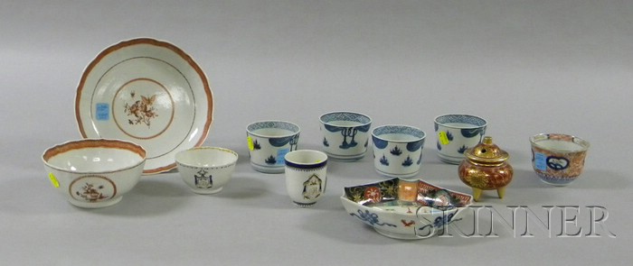 Appraisal: Eleven Pieces of Asian Porcelain including four blue and white