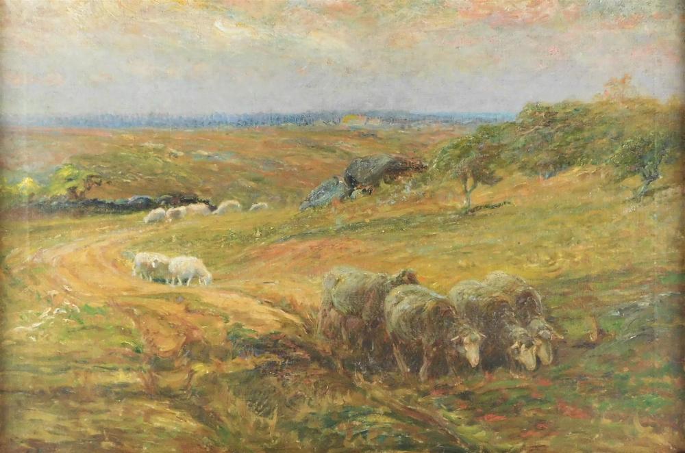 Appraisal: Attributed to John Austin Sands Monks American - Sheep Meadow