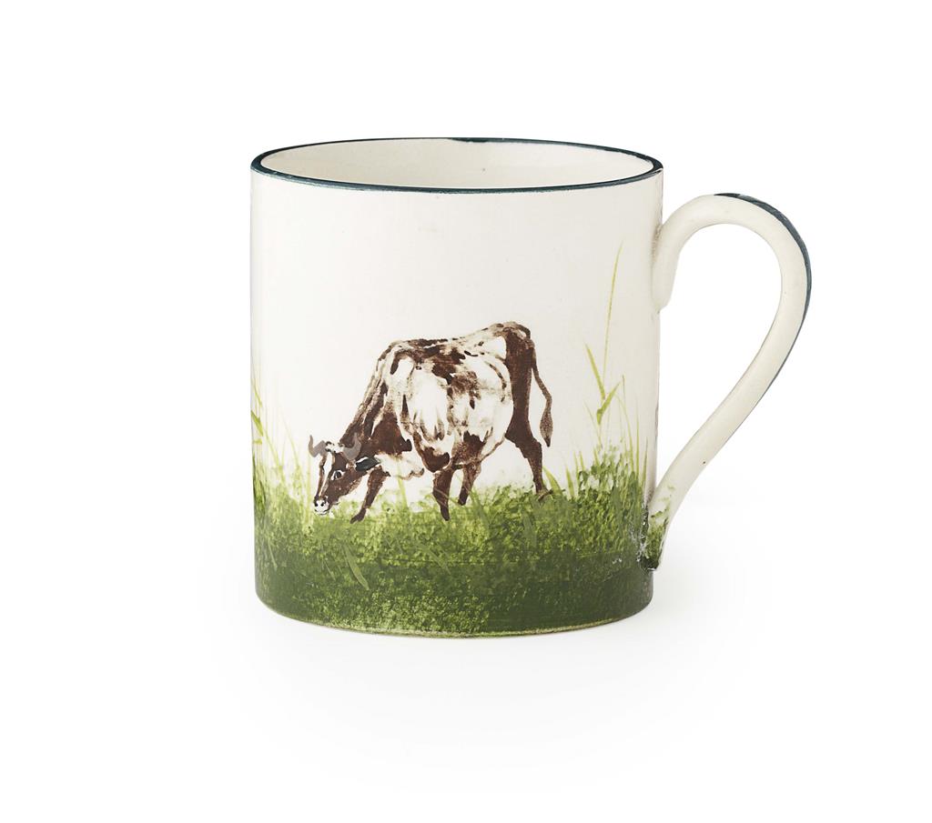 Appraisal: WEMYSS WARE A SMALL AND RARE 'COW IN A LANDSCAPE'