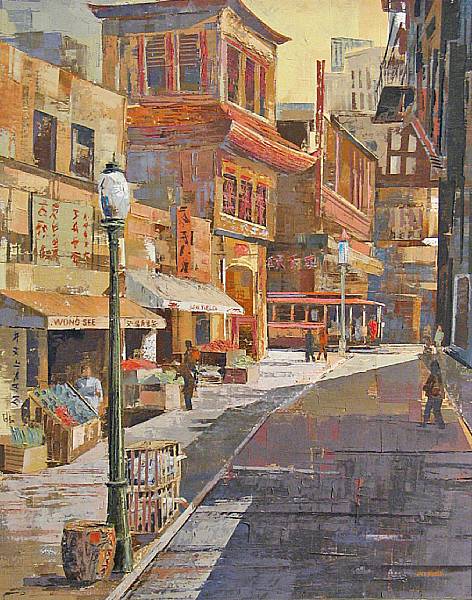 Appraisal: Jack Wilson th Century Chinatown San Francisco signed 'Jack Wilson'