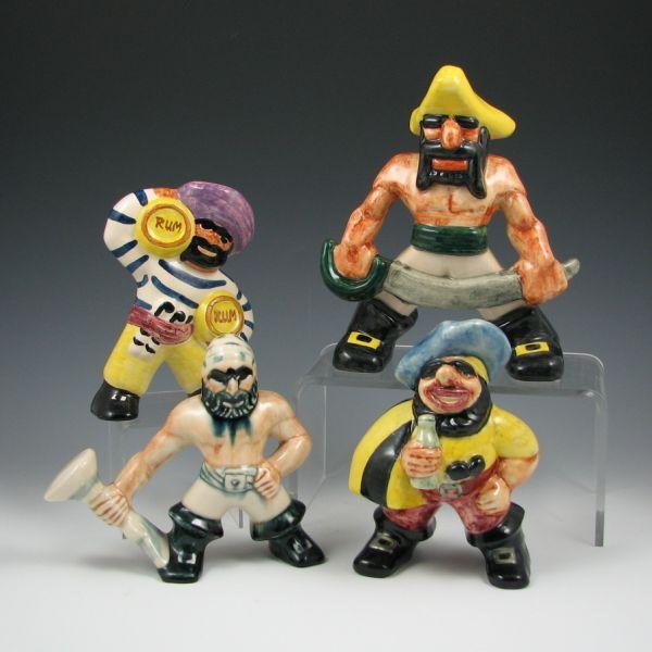 Appraisal: Four Shearwater pirate figures Three are marked SP while the