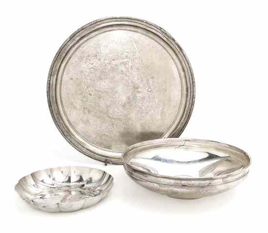 Appraisal: A Group of Three American Sterling Silver Articles Tiffany Co