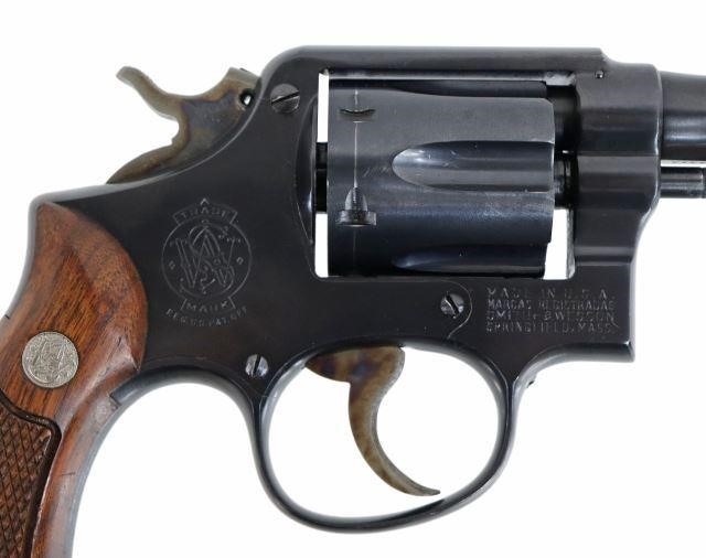 Appraisal: Smith Wesson M P snub nose double action revolver barrel